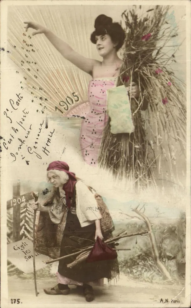 Frau und junge Frau — Landschaftsszene — A.N. Paris, n° 275 - Vorderseite