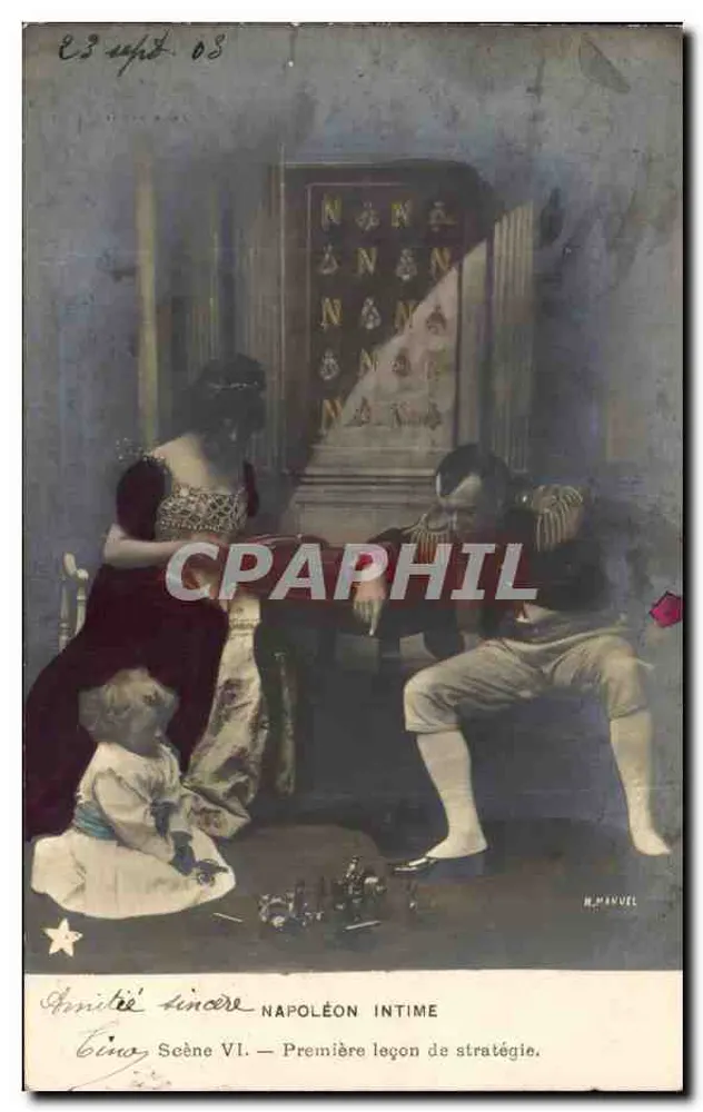 Napoléon Intime — Szene VI. Erste Strategie-Lektion — H. Manuel - Vorderseite