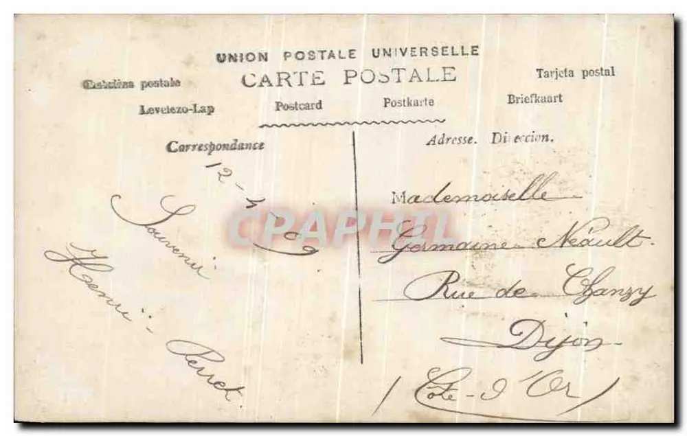 Junge Junge in Abendkleidung — Ostern — Paris, n° 383 - Rückseite