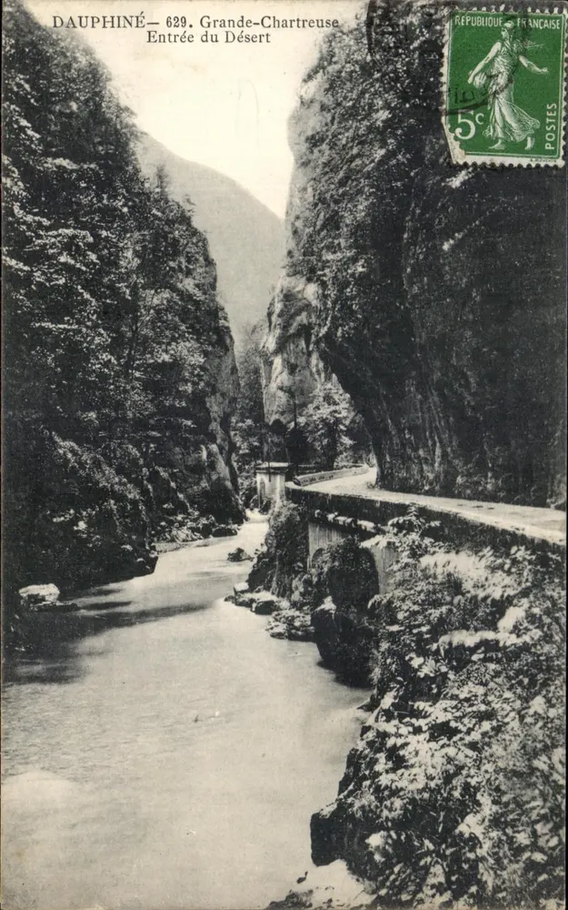 Grande-Chartreuse — Entrada do Deserto — P. G. fot.-edit. Grenoble - Frente