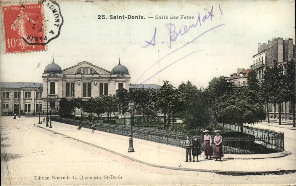 Saint-Denis — Salle des Fêtes — Édition Nouvelle L. Quointeau St-Denis - Anverso