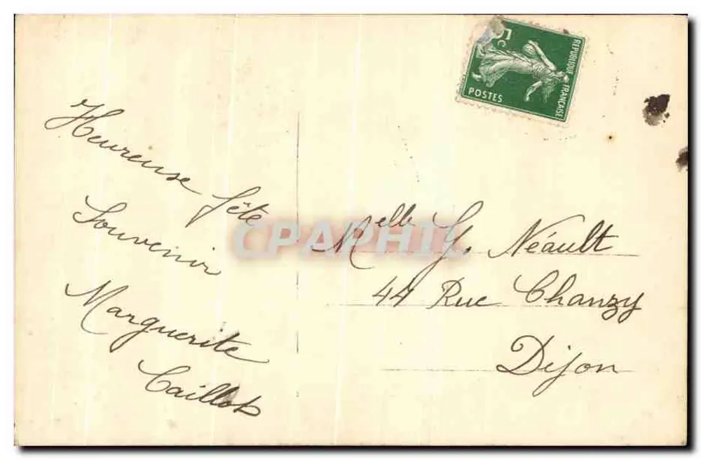 Frau in blühender Robe mit Blumenstrauß — Verlag Bellone, Nr. 4012 - Rückseite