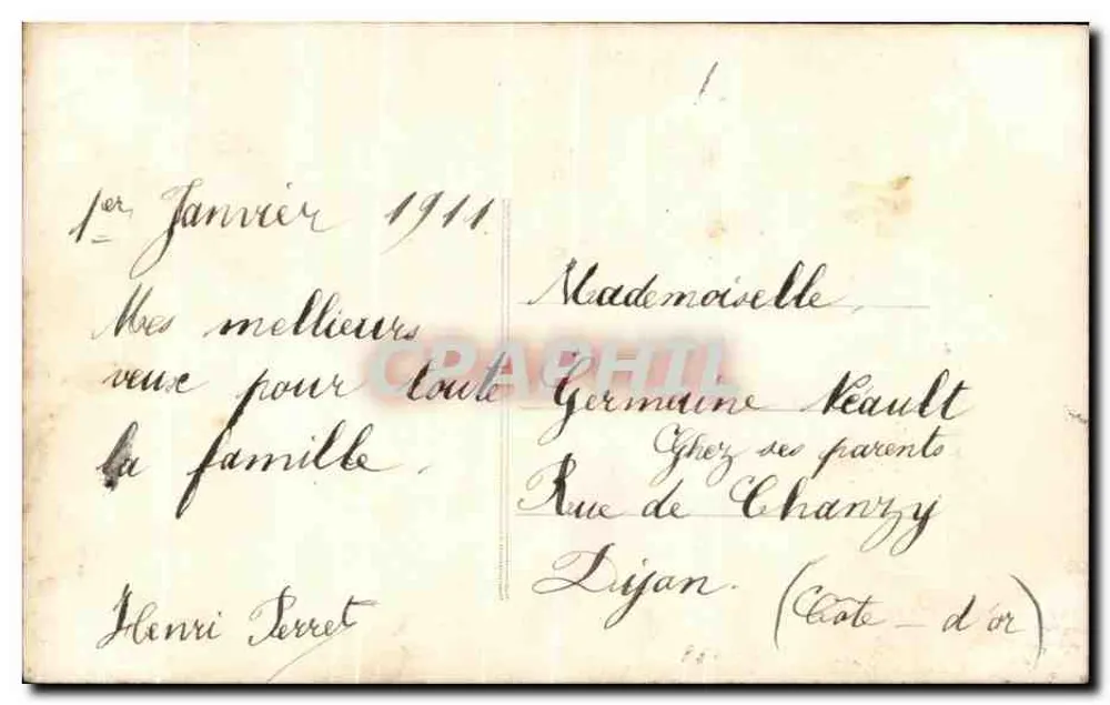Gutes Neues Jahr — Engel und Frau in einem dekorierten Boot — Verlag E.P. n° 610 - Rückseite