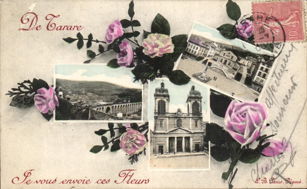 Carare — vista de la ciudad y de la iglesia — editor no identificado - Anverso