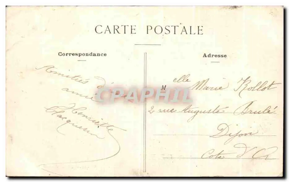 Creil — Lembrete de Creil — Chalbrette, editor registrado - Verso