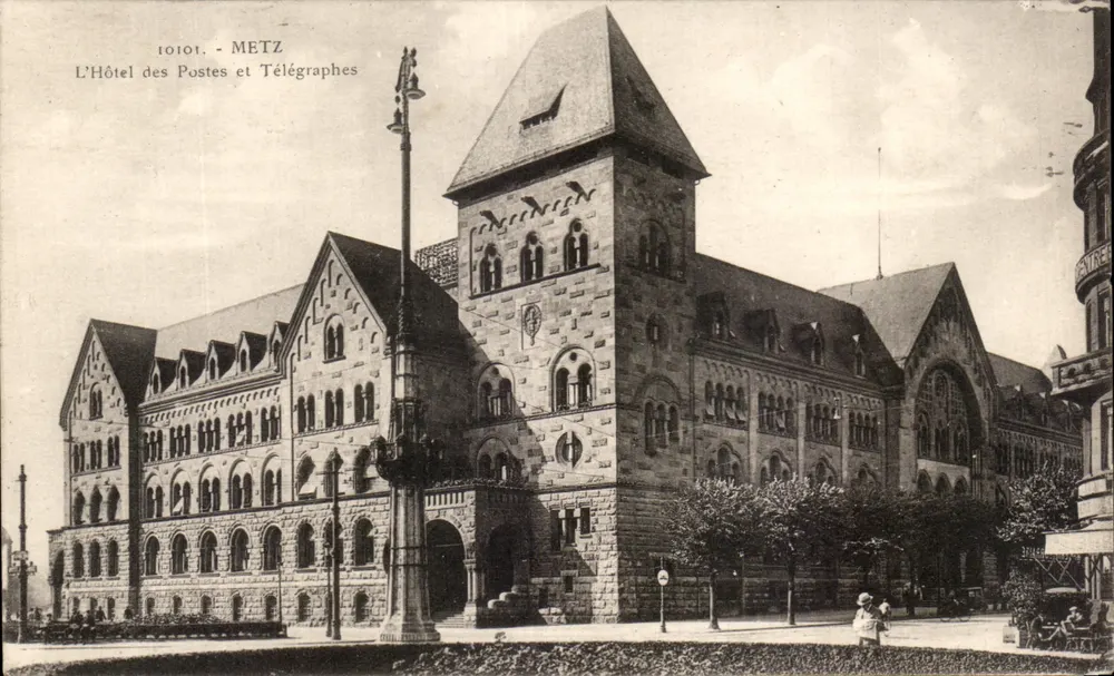 Metz — L'Hotel delle Poste e Telegrafi — Cartolina postale n°10101 - Recto