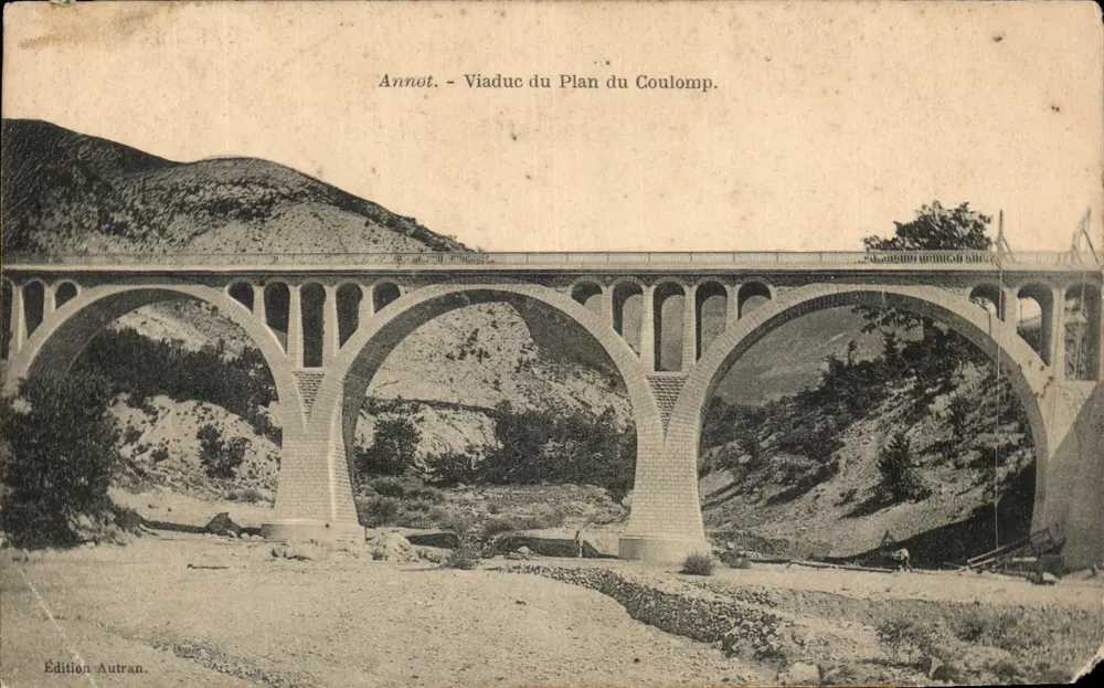 Annot - Viaduc du Plan Coulomp — éditeur Autran, n° de série non visible - Frente