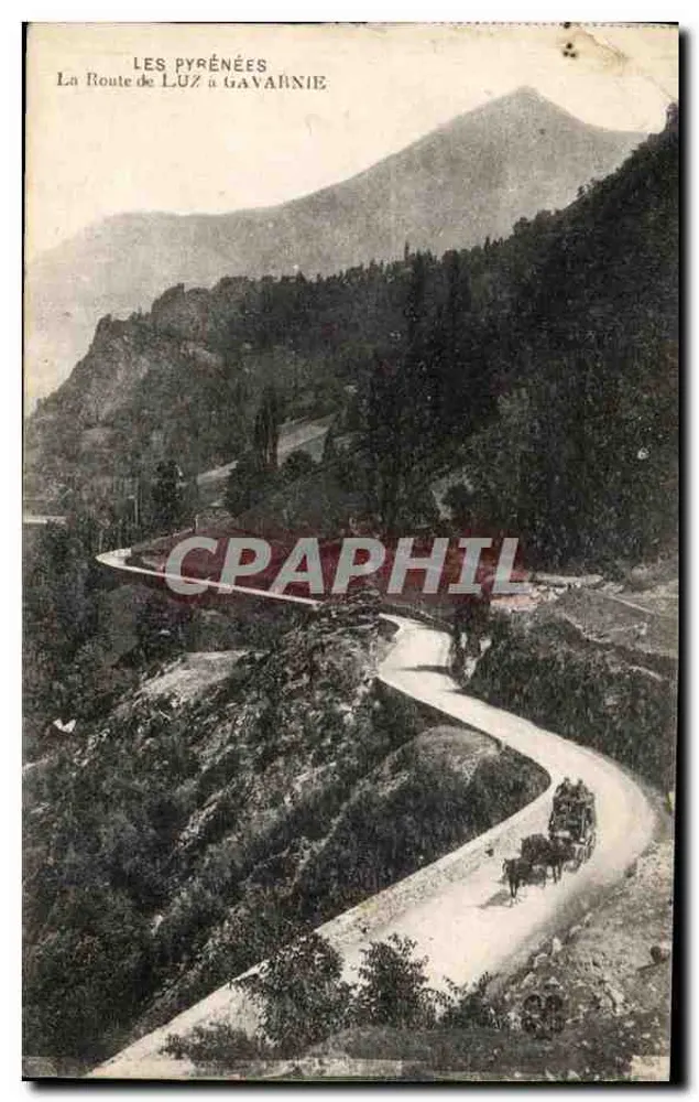 Die Pyrenäen — Die Straße von Luz nach Gavarnie — Verlag unbekannt - Vorderseite