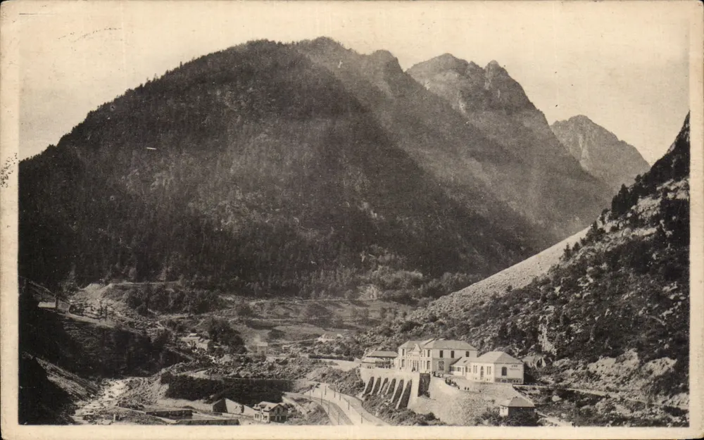 Cauterets — Übersicht der Raillière — Verleger Ellice Brüder, Béziers - Vorderseite