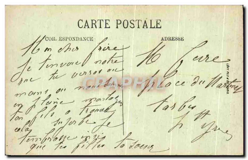 Cahors — Rue Victor Hugo — LL, n°76 - Verso