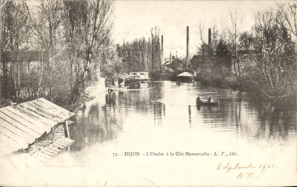 Dijon - Ouche przy Cité Mennevalle — L. V., wyd. nr 71 - Awers