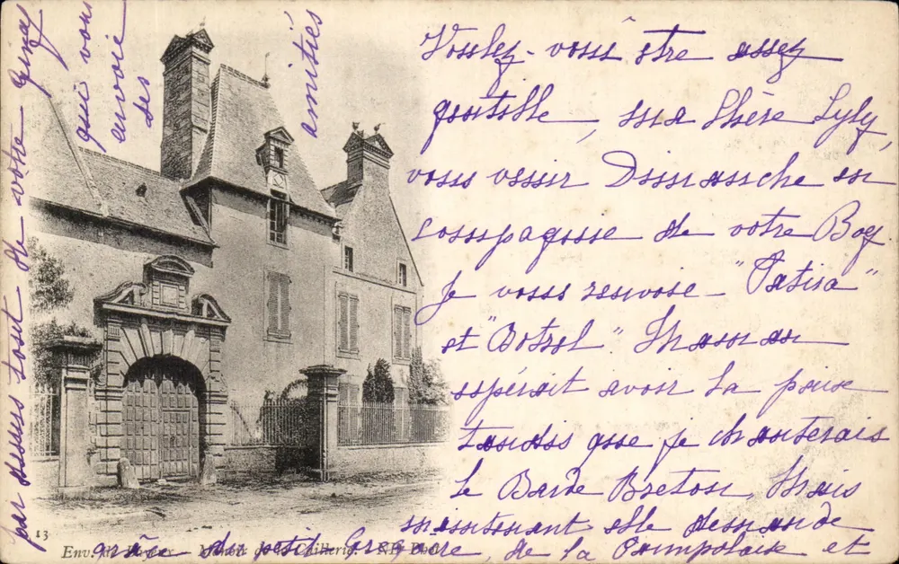 Castelo de Châlons-sur-Marne — vista geral — Editor: M. e Mme Chalier, n°13 - Frente