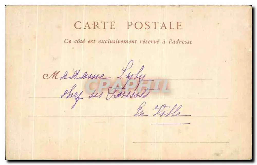 Castelo de Châlons-sur-Marne — vista geral — Editor: M. e Mme Chalier, n°13 - Verso