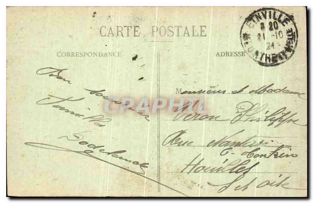 Einville - O Molino — editor S. Baudon, n° 448, impressor em Épinay - Verso