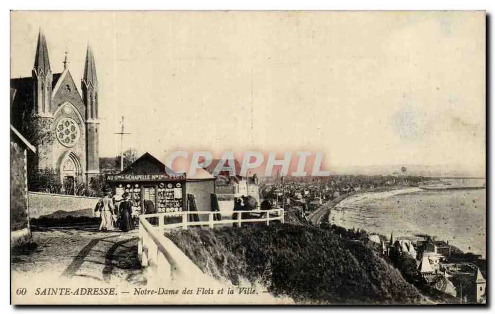 Sainte-Adresse — Notre-Dame des Flots und die Stadt —, Nr. 60 - Vorderseite