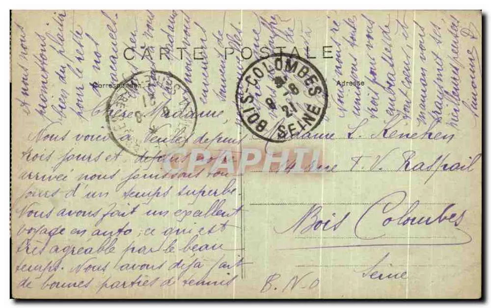 VEUULES-les-ROSES — Le Moulin des Cressonnières — unbekannter Verlag, n° 573 - Rückseite