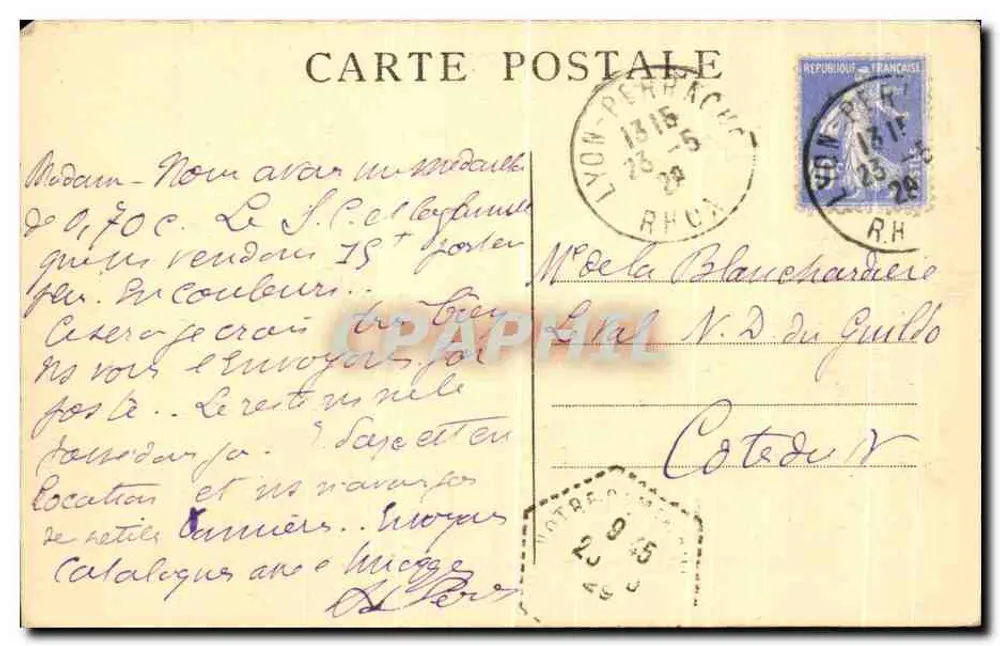 Vérosvres — Das Geburtshaus von Ste-Marguerite-Marie — Sammlung der Insignienwerke — Reproduktion verboten - Rückseite