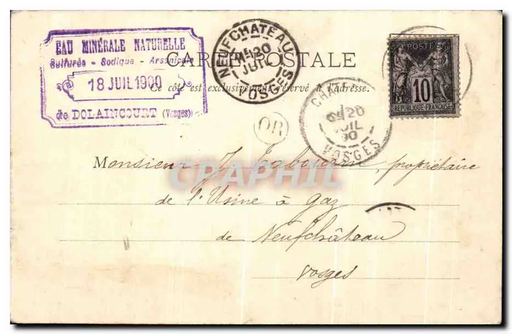 Étang à Dolaincourt — scène de baignade — Imp. Ad. Weick, St-Dié - N. 786 (Dépôt) - Rewers