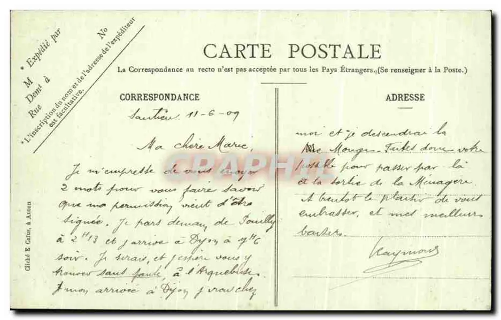 En Morvan - Uchon — La Pierre phénoménale de la Ravière, éditeur EC Pht, n° 56 - Verso