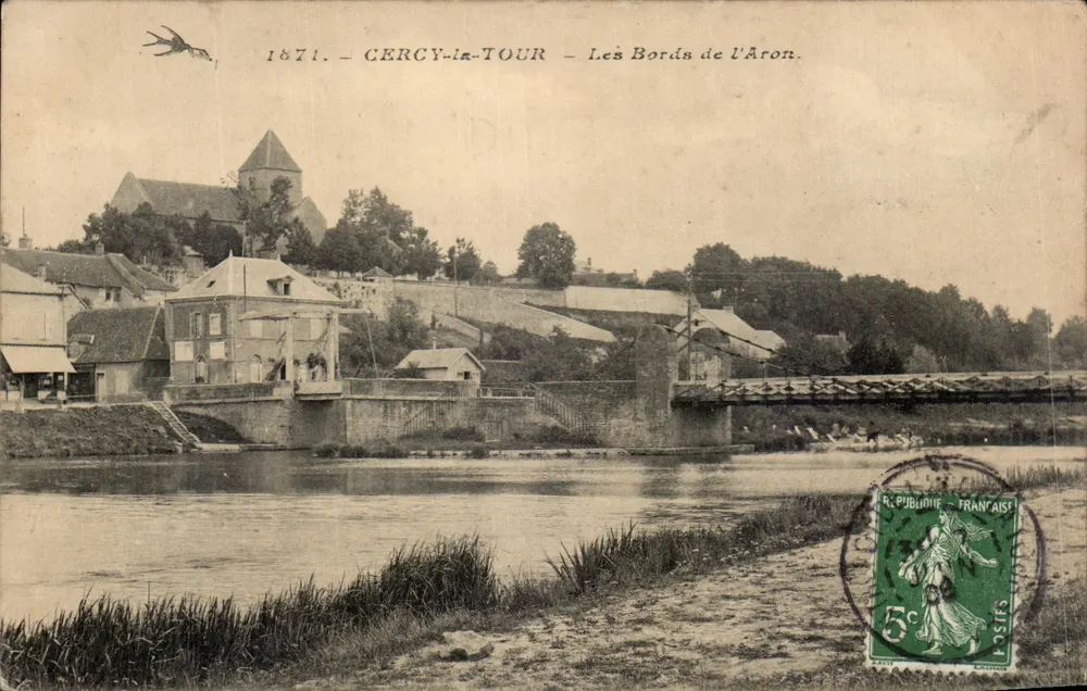 Cercy-la-Tour — As Margens do Aron — editor não visível, número de série não visível - Frente