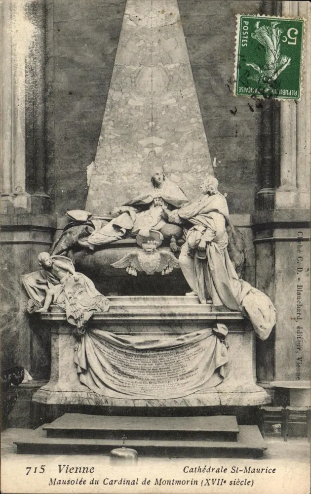 Mausoleum des Kardinals de Montmorin — Kathedrale St-Maurice, Vienne — C. D. Blanchard, Verlag, Vienne, n° 715 - Vorderseite