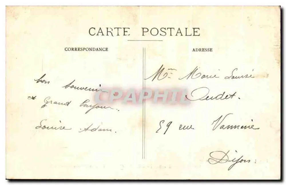 Besançon - Promenade Micaud — Excursão na Franche-Comté — Edit. L. Gaillard-Prêtre, Besançon, n° 590 - Verso