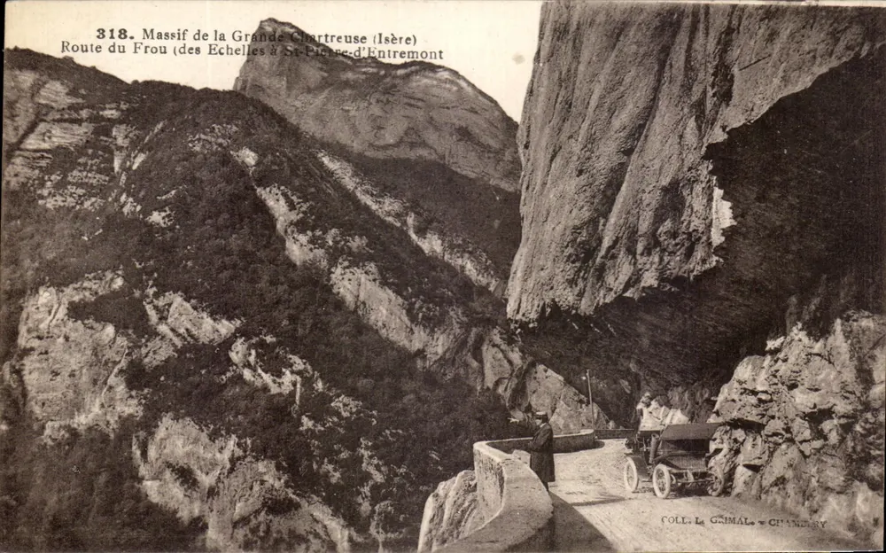 Massif de la Grande Chartreuse (Isère) — Route du Frou (von Echelles nach Saint-Pierre-d'Entremont) — Coll. Le Gimal & Chambéry, n°318 - Vorderseite
