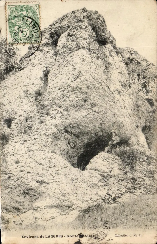 Environs de LANGRES - Gruta SABINIE - Coleção C. Marlin - Frente