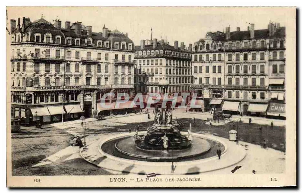 LYON — A PRAÇA DOS JACOBINOS — I.L. n° 63 - Frente