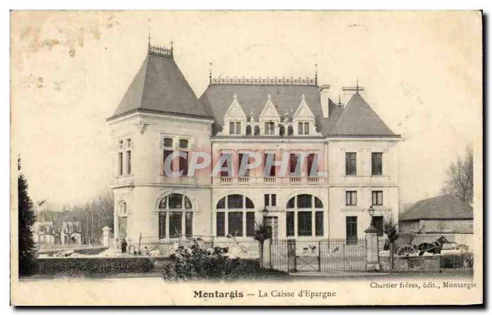Montargis — A Caixa de Poupança — Chartier irmãos, editor, Montargis - Frente