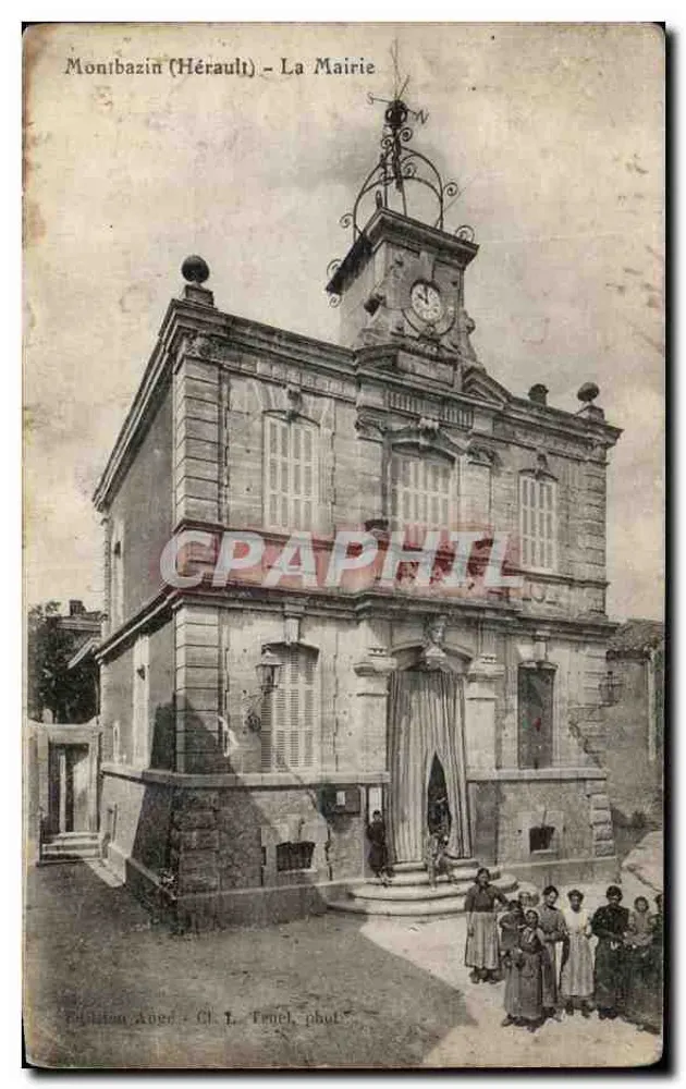 Montibazin (Hérault) - A Prefeitura — Edição Auge - Cl. L. Teniel, fotografia - Frente