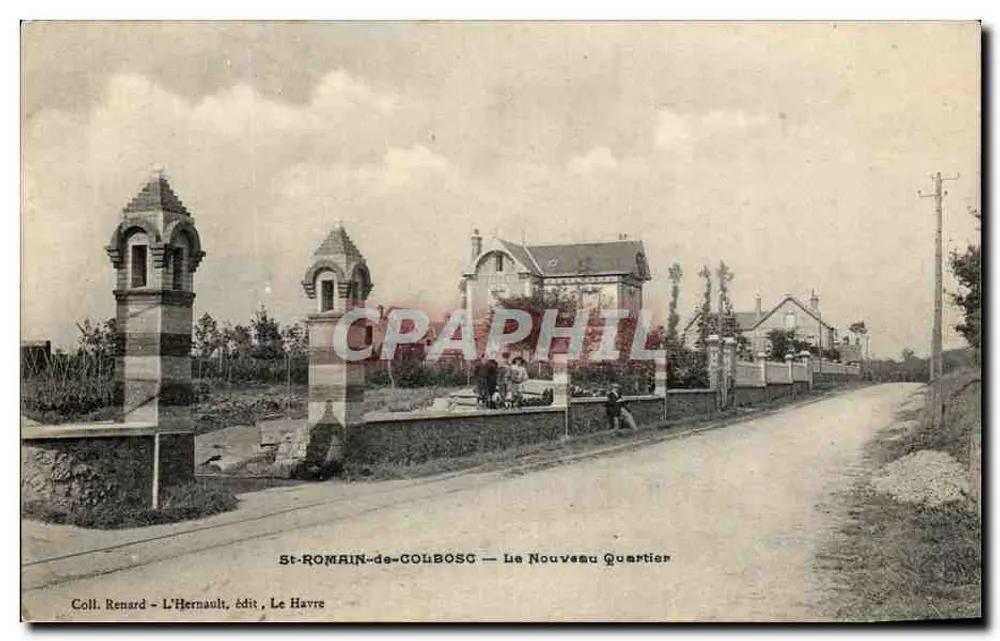 St-ROMAIN-de-COLBOSC — O Novo Bairro — Coll. Renard - L'Hernault, editor Le Havre - Frente