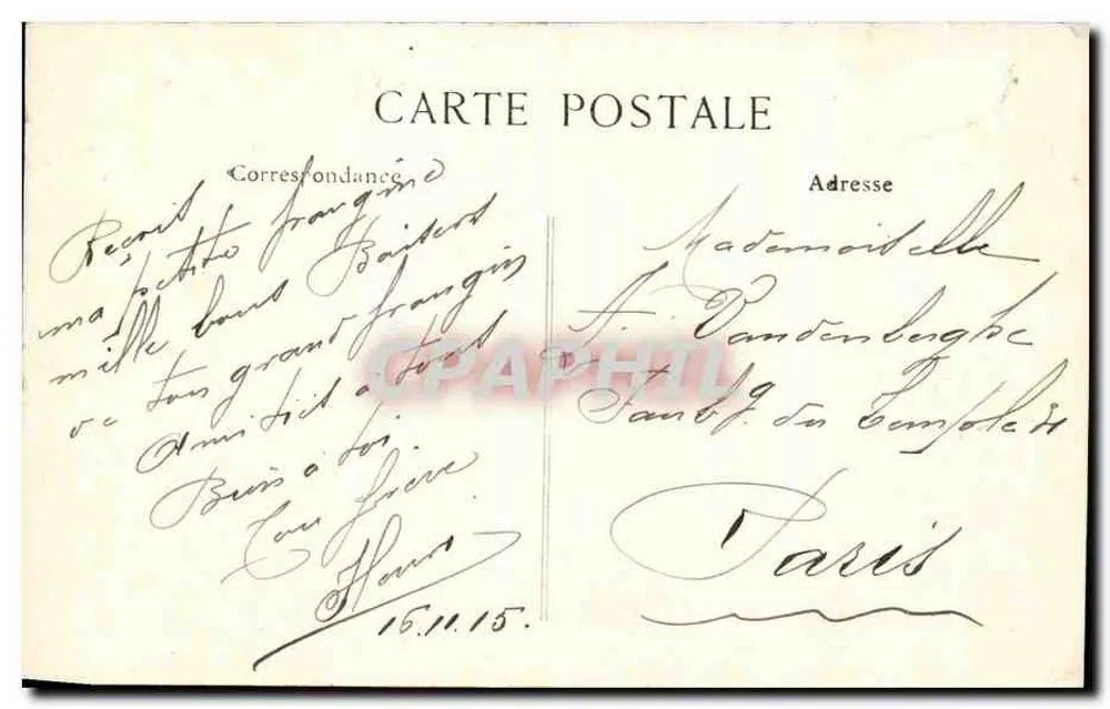 Villers-Bretonneux — Das Rathaus — Verlag P. L. V. (Serie nicht sichtbar) - Rückseite