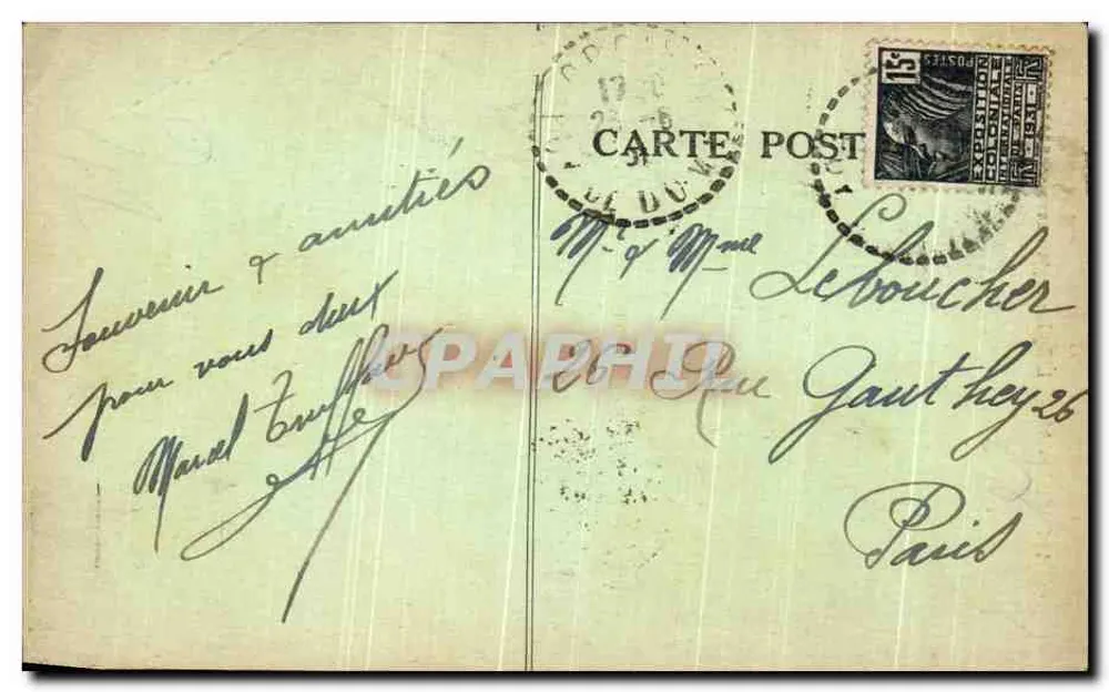 Orcival — La Iglesia estilo auvergnat — Editor desconocido, n° 907 - Reverso