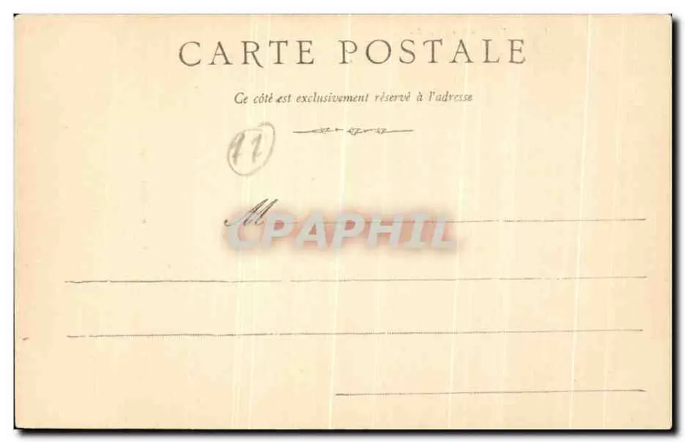 Crécy - A Torre da Igreja — editora Librairie Vve Gruol, de Crécy-en-Brie - Verso