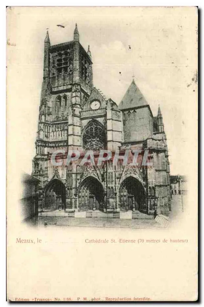 Meaux, a Catedral São Etienne — 70 metros de altura — Edição Trianon, N° 1164 - Frente