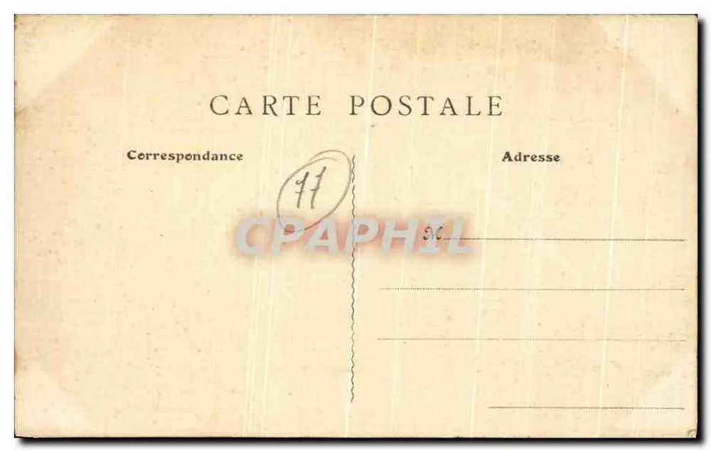Ferrières-en-Brie — O Castelo — Edição Artística E. R. T. n°137 - Verso