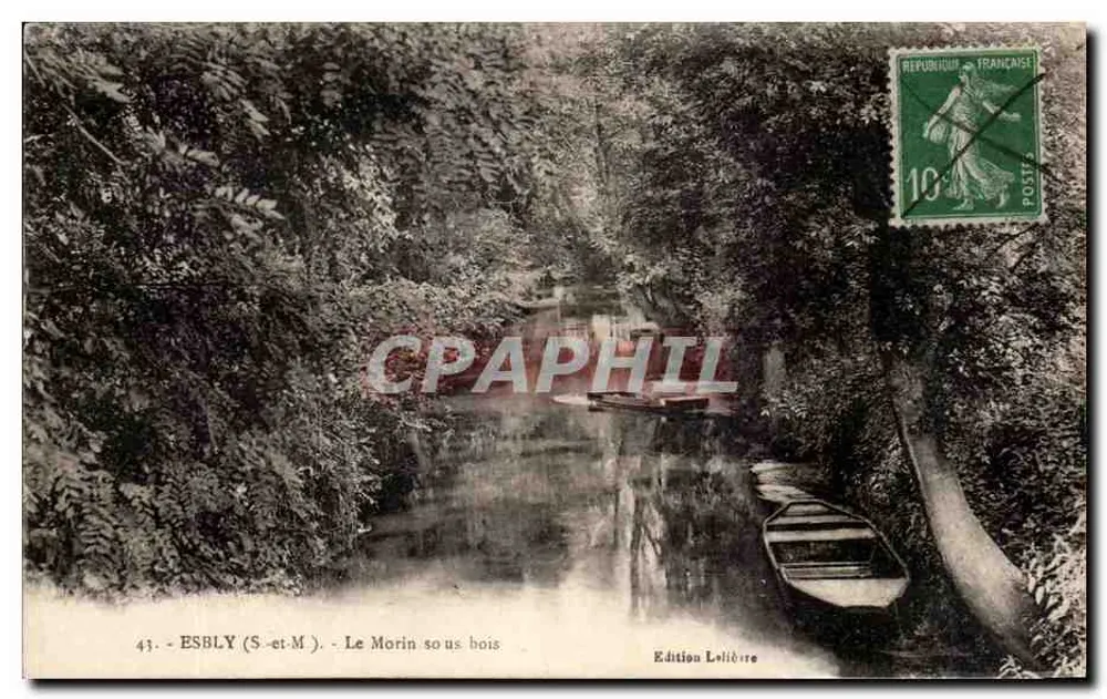 Esbly (S.-et-M.) - De Morin tussen bomen — Uitgave Lelibrére, n°43 - Voorkant