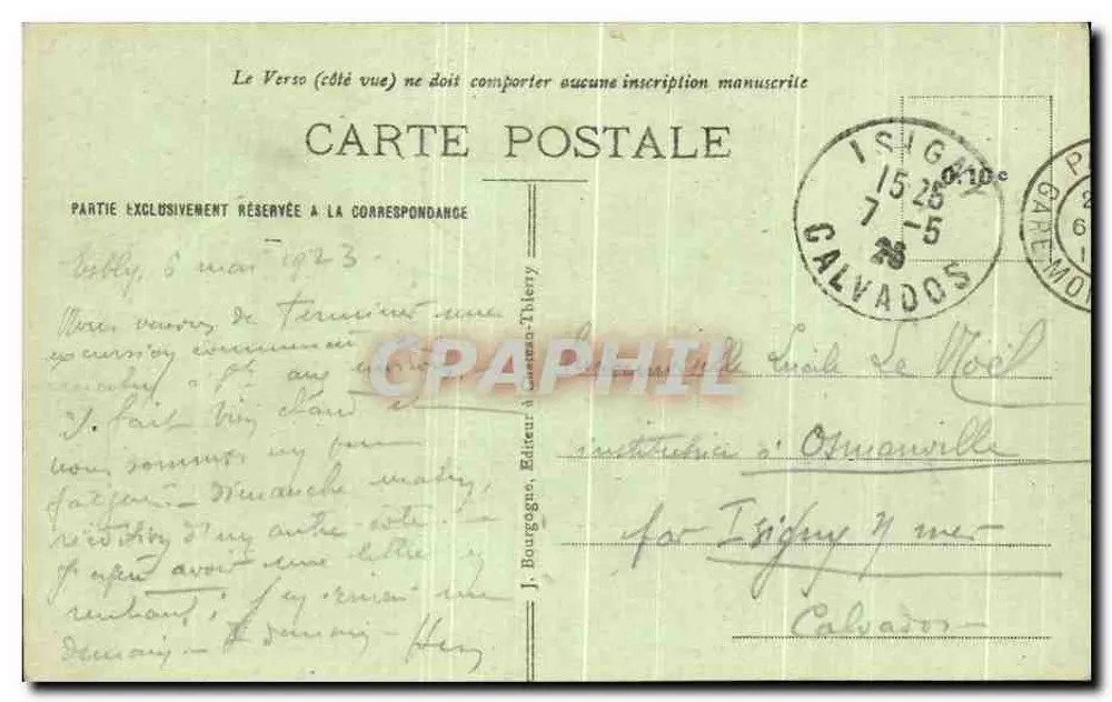 Esbly (S.-et-M.) - De Morin tussen bomen — Uitgave Lelibrére, n°43 - Achterkant