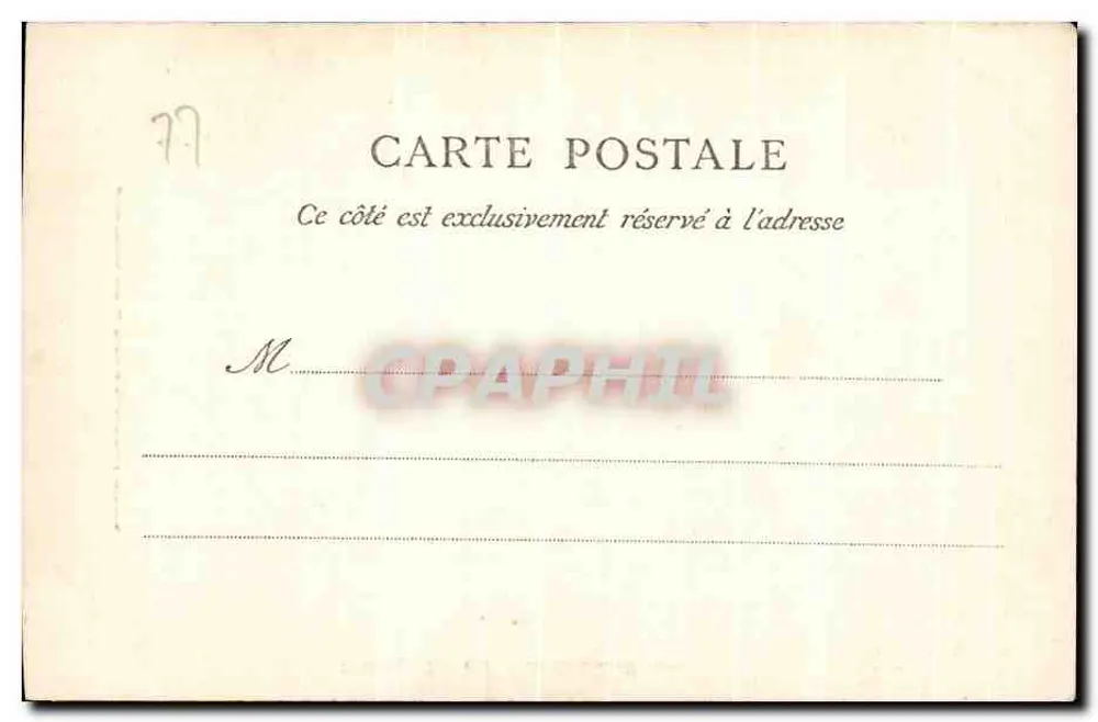 CROUY-SUR-OURCQ — A Capela — Fototipia Roux e Filliote, Châlons-sur-Marne - Verso