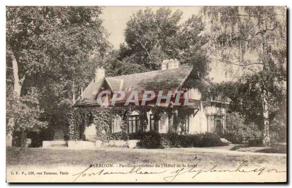 Barbizon - Pavilhão interno do Hotel da Floresta — C. F. P., 129, rue Turenne, Paris - Frente