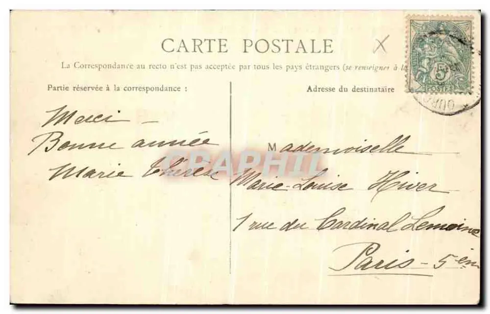 CROUY-SUR-OURCQ (S.-et-M.) — Vista geral — Imp. Jib. Crépaux, La Ferté-Milon - Verso