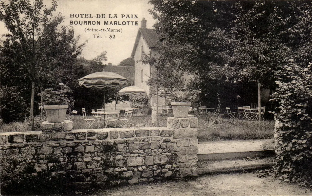 Hôtel de la Paix — Bourron-Marlotte (Seine-et-Marne) — editor não identificado - Frente