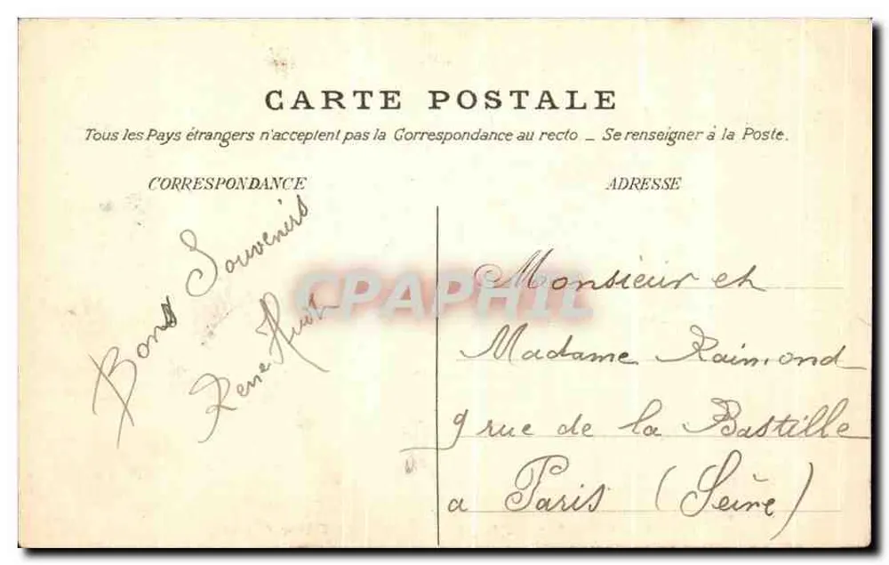 Der Viadukt von Changis — Fontainebleau-Avon — Verlag Fontainebleau-Avon, Nr. 24 - Rückseite