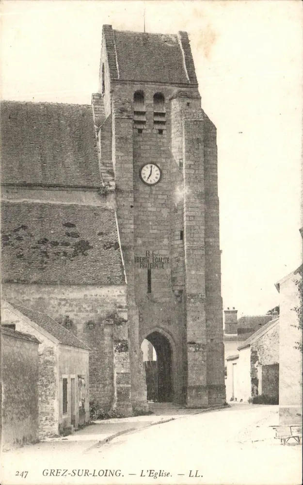 Grez-sur-Loing — A Igreja — L.L. n°247 - Frente