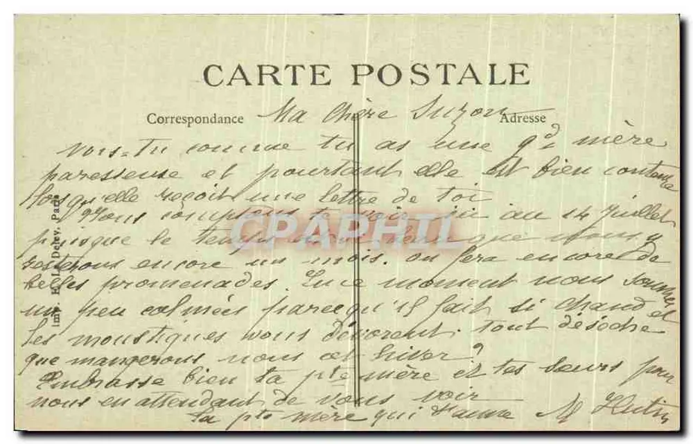 Grez-sur-Loing — As margens do Loing — editor Siron, Pontainobleau, n° 522 - Verso