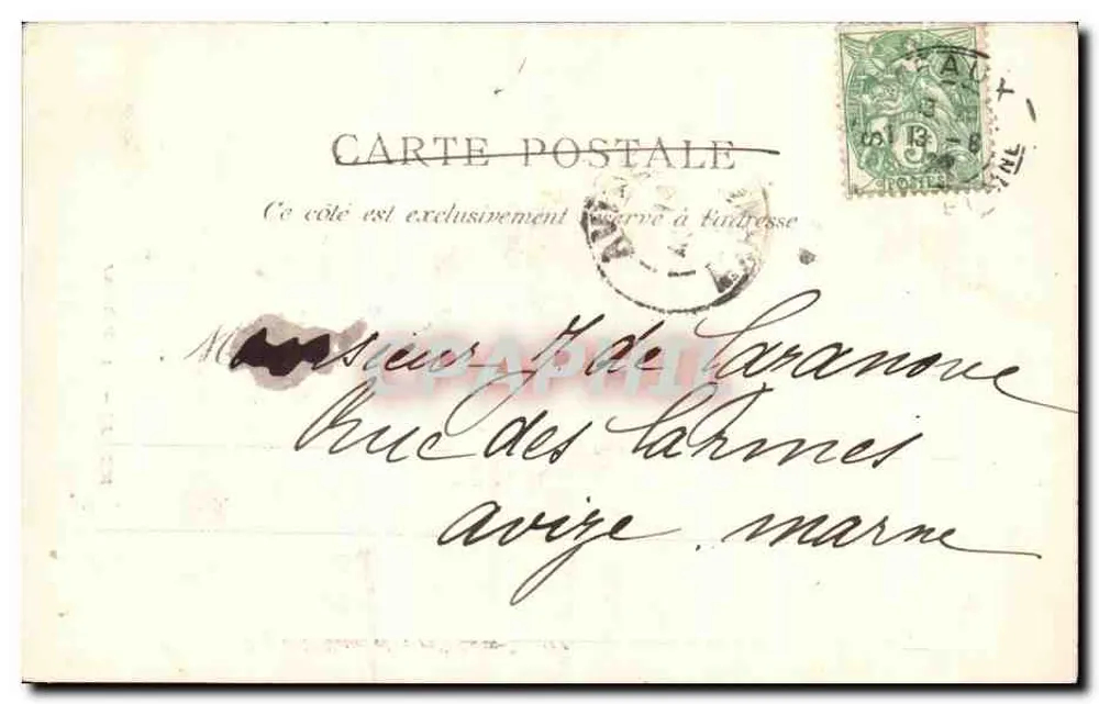Meaux — Rue Saint-Rémy — editores Rep e Filliette, Château-Thierry - Verso
