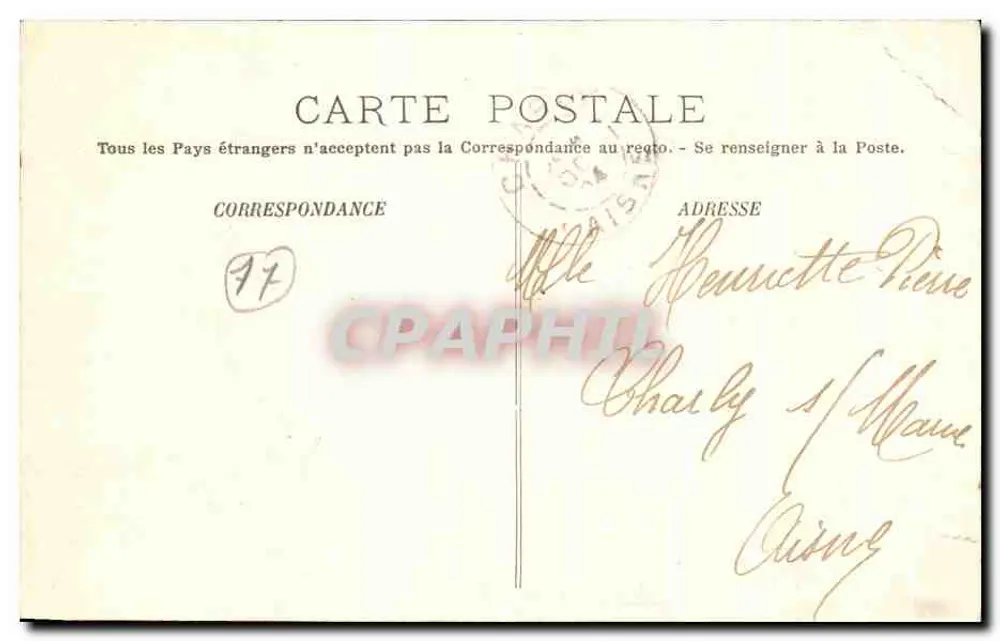 JOUARRE (S.-et-M.) — Die Place der Kastanien — Lib.-Edit. Delorme - Rückseite