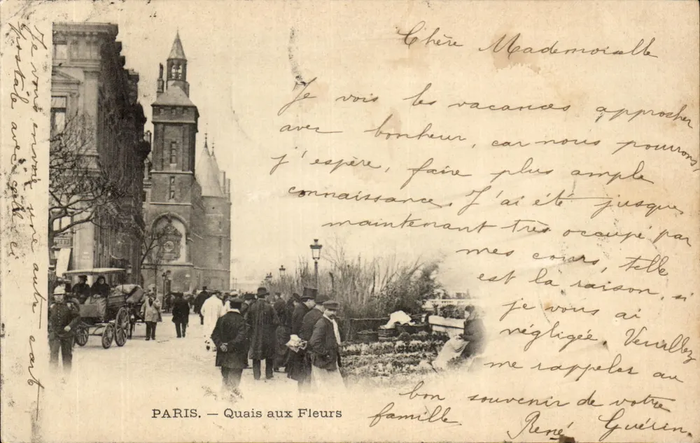 PARIS — Quais aux Fleurs — Onbekende uitgever, serie-nummer niet zichtbaar - Voorkant