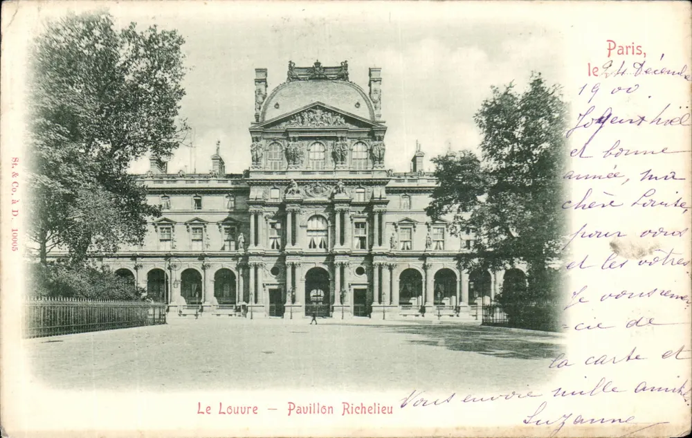 Le Louvre — Pavillon Richelieu — St. & Co. à D. 10065 - Frente